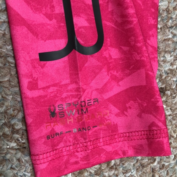 Spyder Men Swim/ Rashguard Long Sleeve Shirt Pink size M - Picture 6 of 7